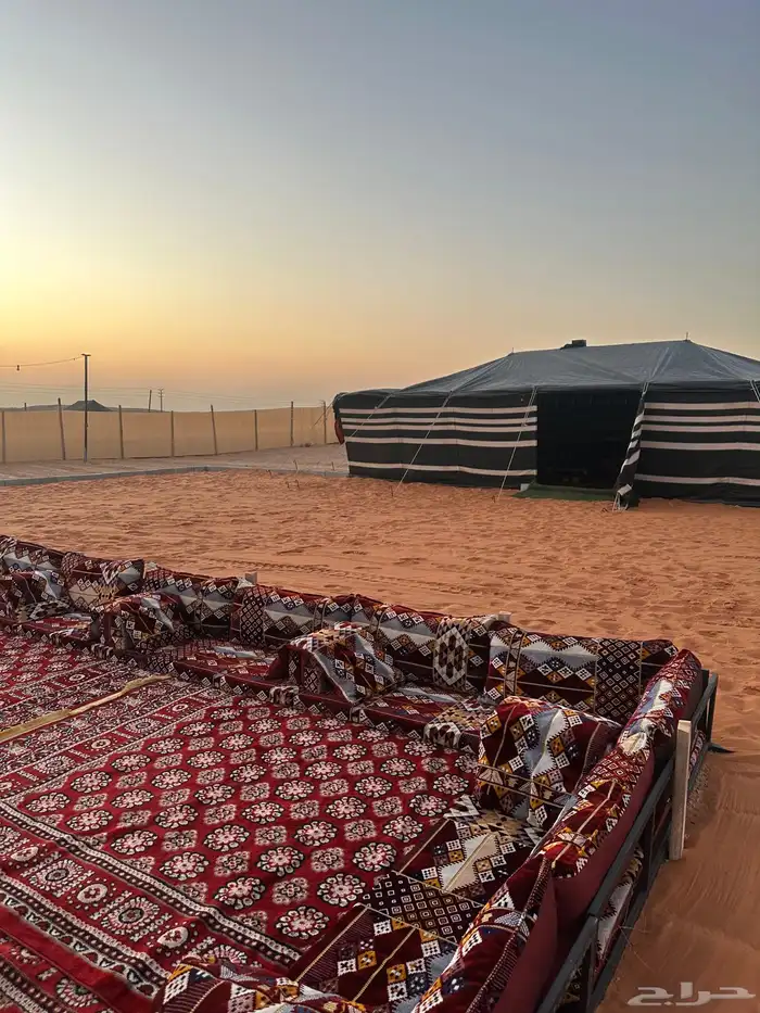 مخيم برد الشتاء قسم قسمين أمتداد طريق الملك فعد 16