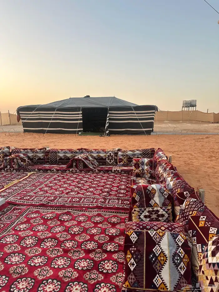 مخيم برد الشتاء قسم قسمين أمتداد طريق الملك فعد 18