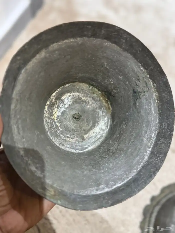 زبدية عثماني نحاس احمر قديم Ottoman Copper Dish 19th Century 5