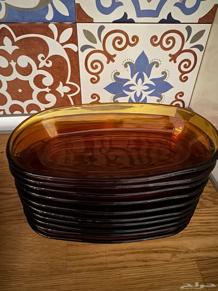 صحون فرنسي واكواب 0