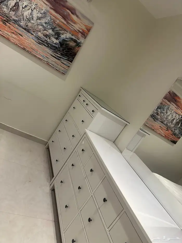 غرفة نوم نفرين وغرفة نوم نفر ونص بحالة ممتازه 5