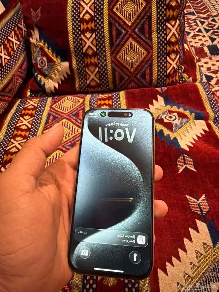 ايفون 16 برو 256 بطارية 98 مغير شاشه 2