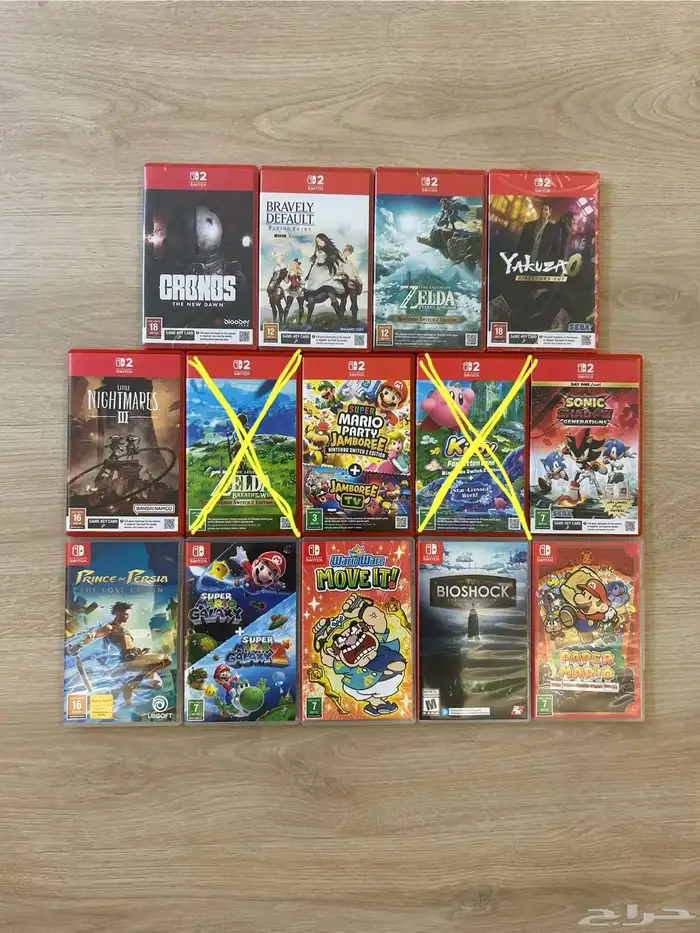 ألعاب نينتندو سويتش 1 و 2 جديدة و مستعملة 0