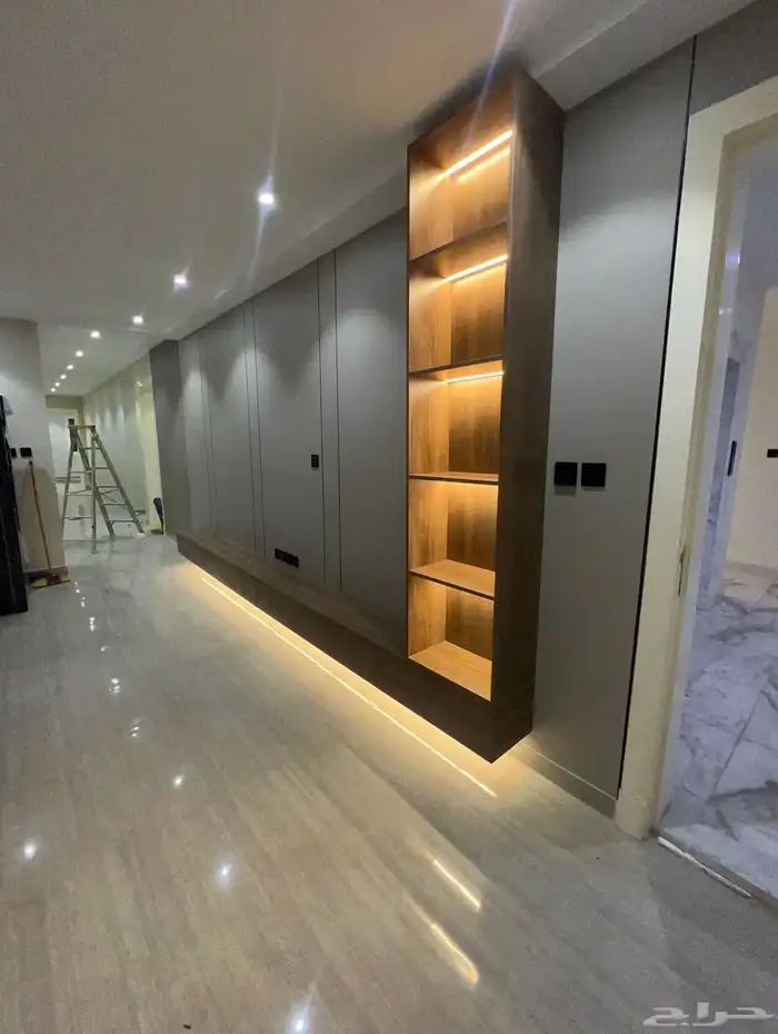 من أعمالي في الدمام خلفيه شاشه مع خلفيه سرير بديل شيبورد 0