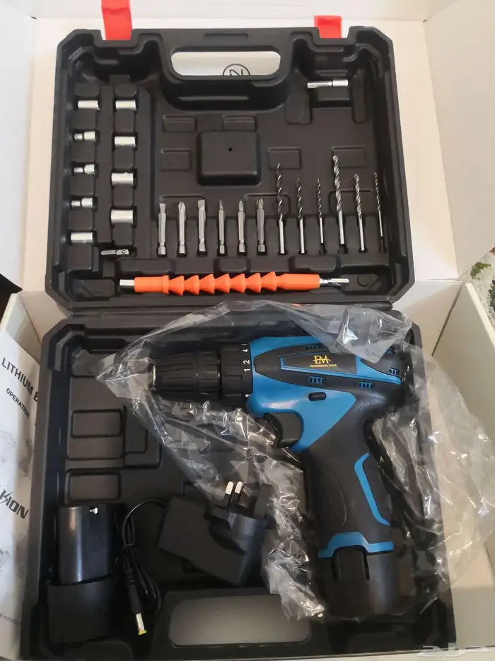 دريل لاسلكي 12 فولت 2 بطارية 0