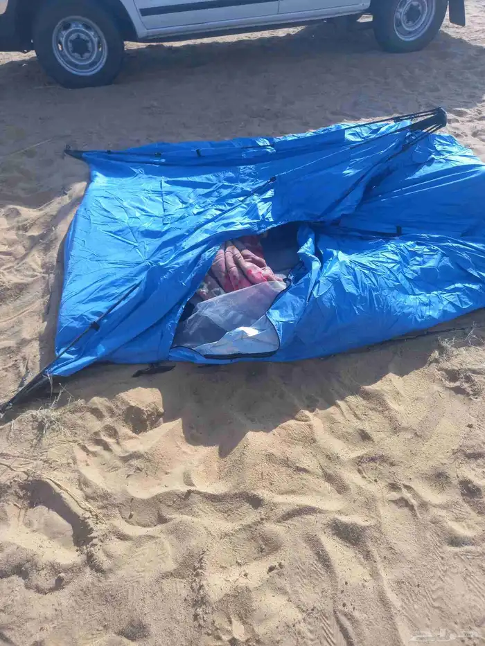 الخيمة للبيع معها جميع مسلزماتها سهلت التركيب وسهلت الصفط 2