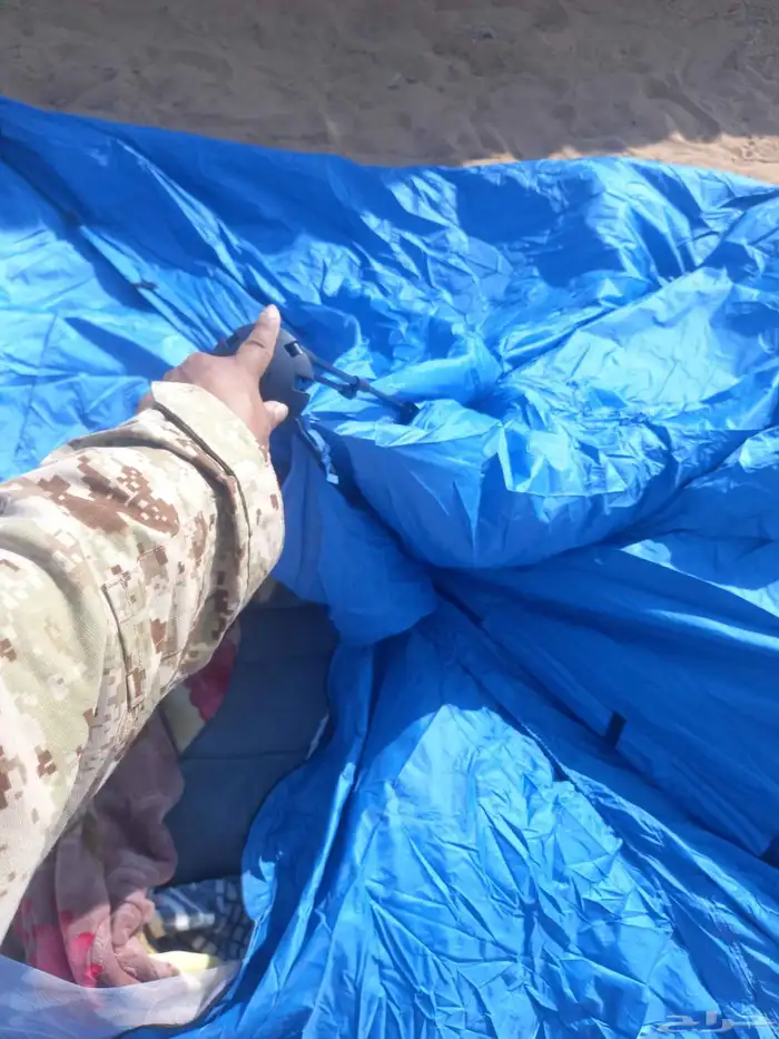 الخيمة للبيع معها جميع مسلزماتها سهلت التركيب وسهلت الصفط 1