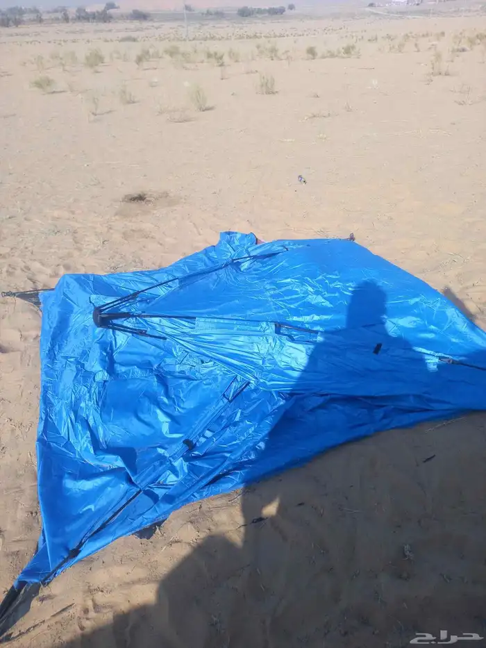 الخيمة للبيع معها جميع مسلزماتها سهلت التركيب وسهلت الصفط 0