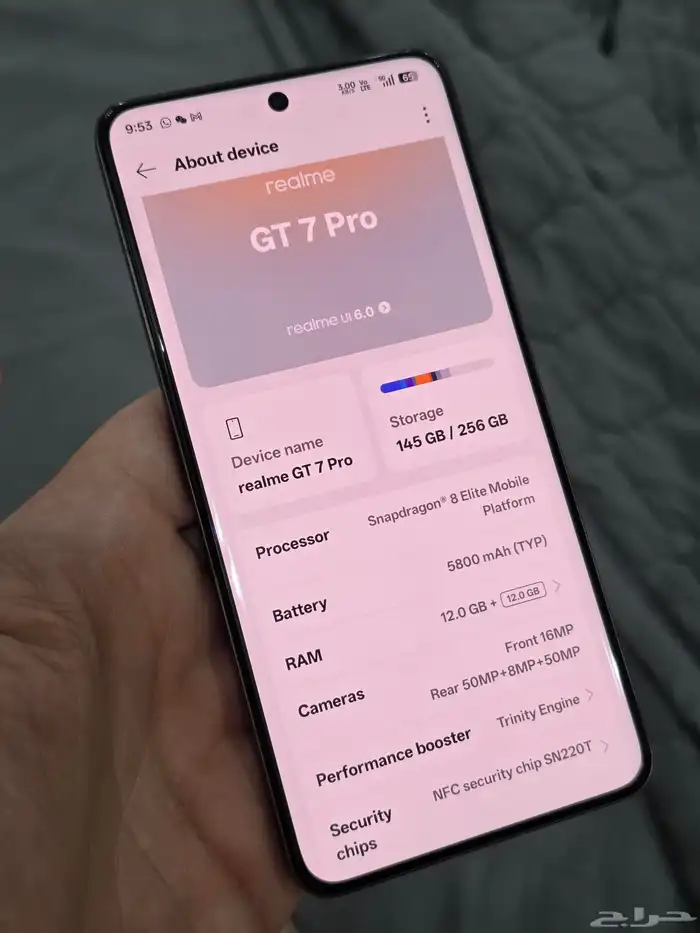 Realme GT7 pro Global 256_12 5