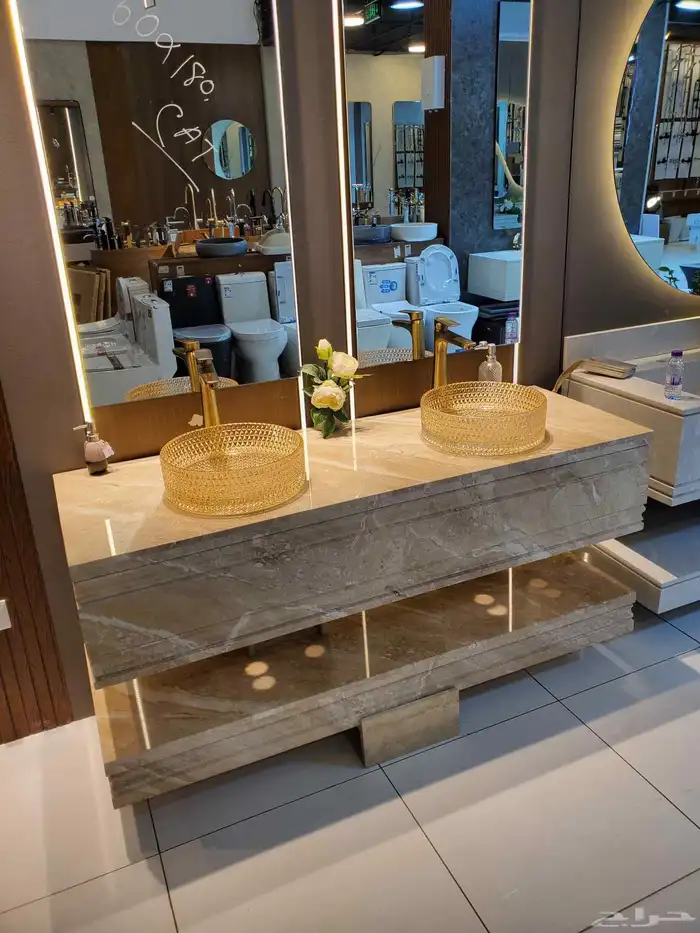 تفصيل مغاسل رخام وطاولات رخام حسب الطلب 0