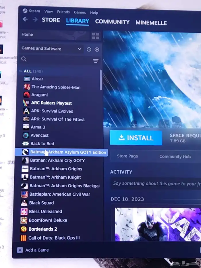 حساب روكيت ليق ستيم والعاب اخرى 0