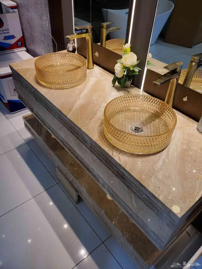 تفصيل مغاسل رخام وطاولات رخام حسب الطلب 1