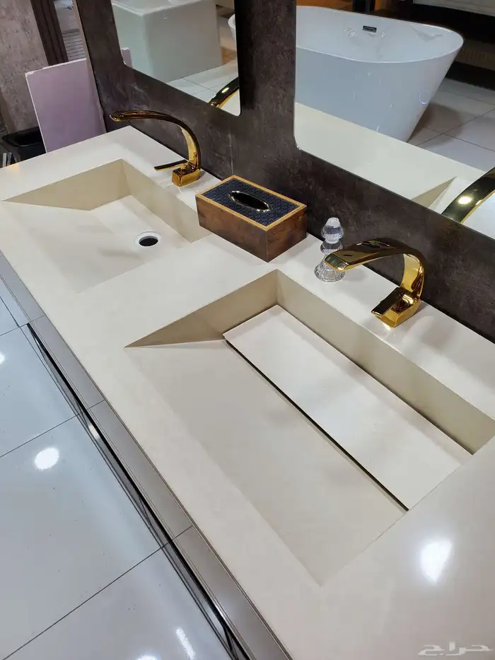 تفصيل مغاسل رخام وطاولات رخام حسب الطلب 7