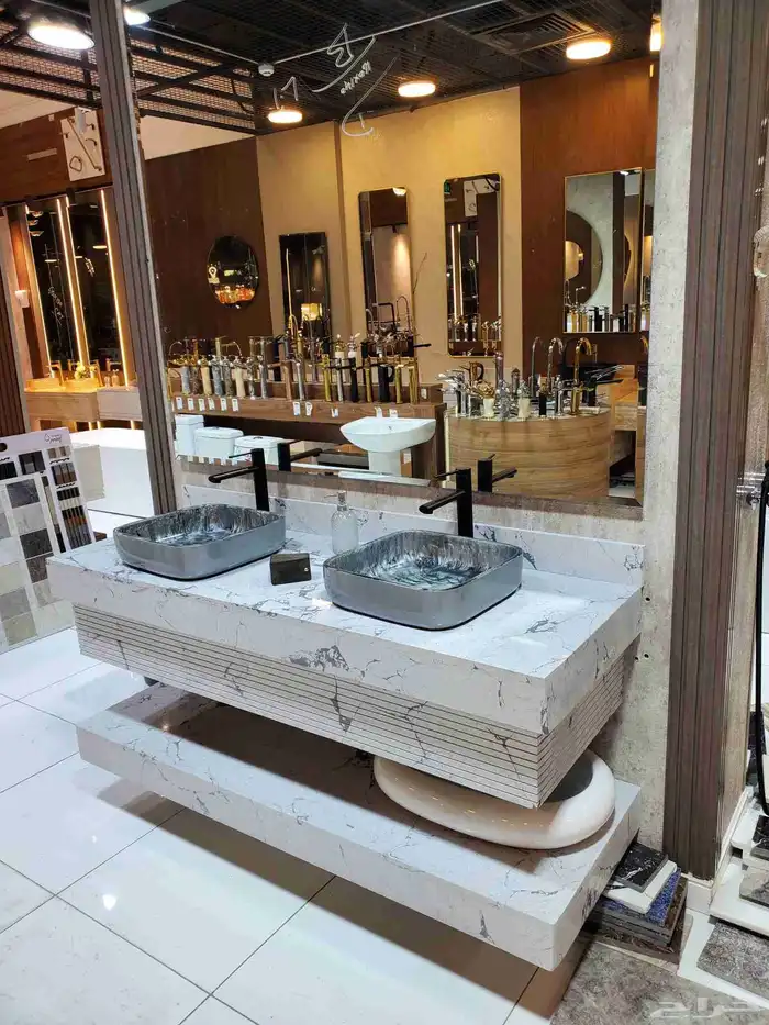 تفصيل مغاسل رخام وطاولات رخام حسب الطلب 8
