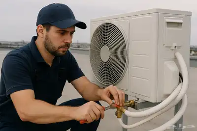 تمديد--نحاس--تر كيب--سبليت--مكيفات--نقل--فك--فريون--مكيف-- index