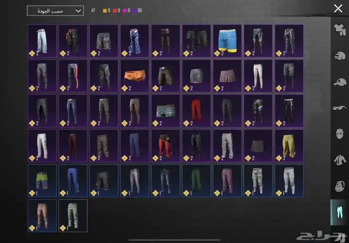 حساب ببجي 48