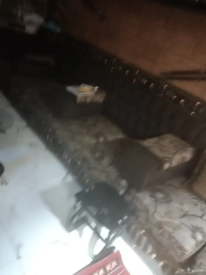 اثاث كنبات واحد مشبوك اربع والطقم الثانيا مفصل كل قطعه لحلها 1