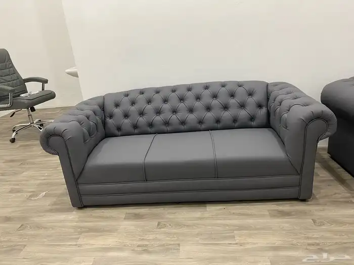 جديد كنب جلد وطني و صيني موديل أمريكي كلاسيك و ايكيا 3