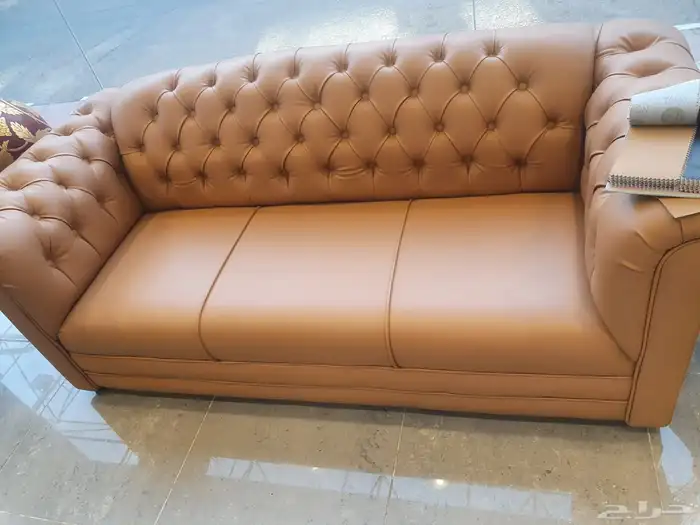 جديد كنب جلد وطني و صيني موديل أمريكي كلاسيك و ايكيا 6