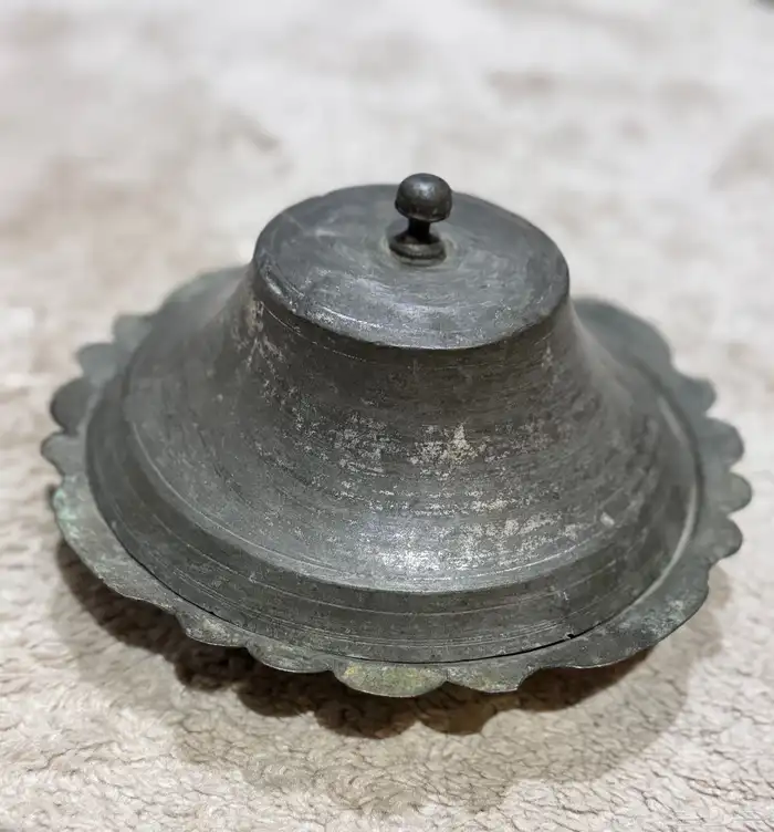 زبدية عثماني نحاس احمر قديم Ottoman Copper Dish 19th Century 0