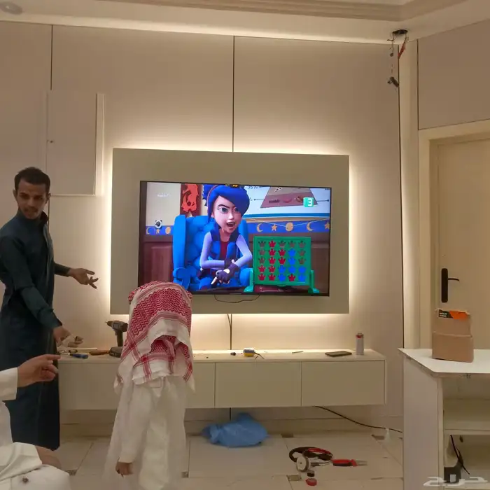 ديكورات خميس مشيط شوبرد شاشه رفوف باقل الاسعار 5