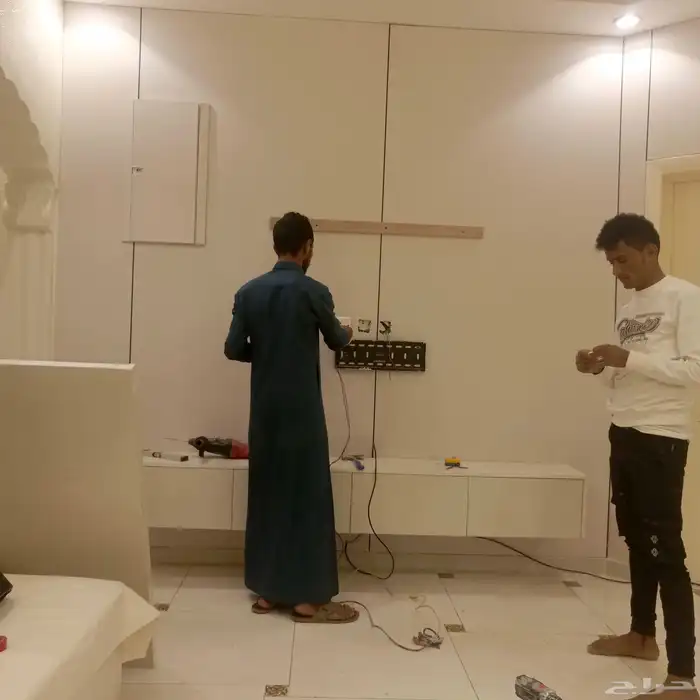 ديكورات خميس مشيط شوبرد شاشه رفوف باقل الاسعار 3