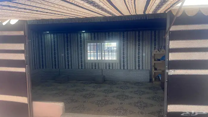 بيت شعر كامل مع الفرش والمساند شبه جديد 2