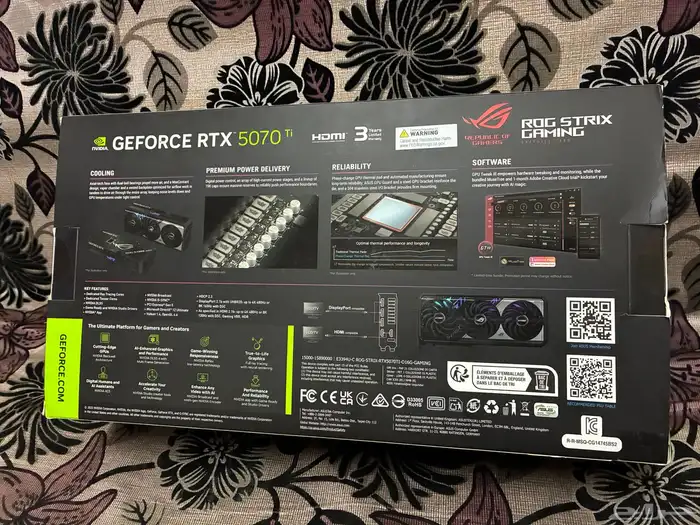 كارت شاشه جديد غير مستخدم 5070Ti حجم 16جيجا 2