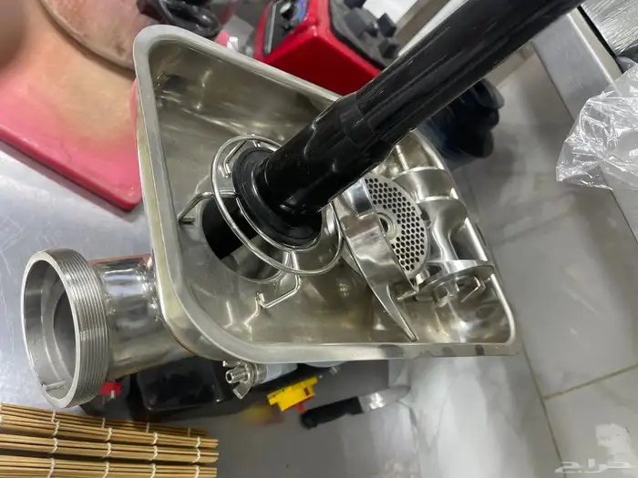 فرامة يونينو 1500 واط عمود أستيل لحم مشويات دقيق شبة جديد 0