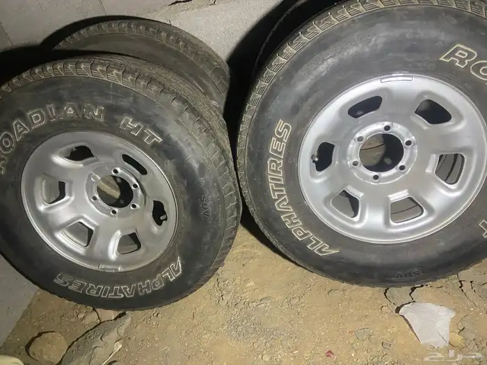 4 جنوط بكفراتها للبيع 0