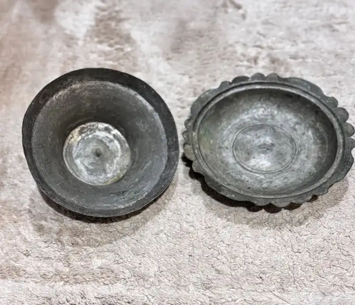 زبدية عثماني نحاس احمر قديم Ottoman Copper Dish 19th Century 2