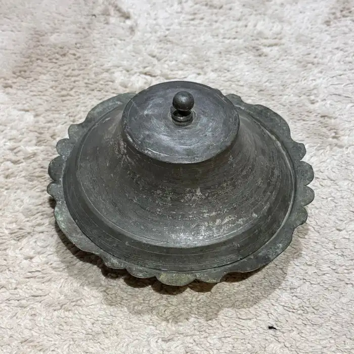 زبدية عثماني نحاس احمر قديم Ottoman Copper Dish 19th Century 1