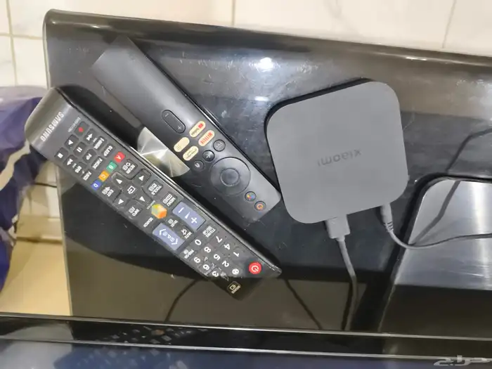 تلفزيون سامسونج 58 بوصة عادي شاومي بوكس معو اشتراك وطاولة 6