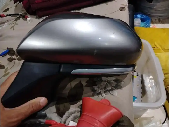 مرايه كامري يسار فل تسفيط كهرباء لون بني غامق 1