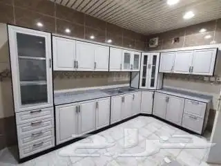 مطابخ جديده جاهزه 5 متر و60 س حرف ال صاج كل الالوان وكل 8
