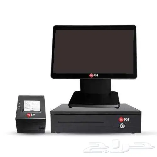 جهاز كاشير (شاشة لمس - درج نقود - طابعة ) مع نظام مجاني 0