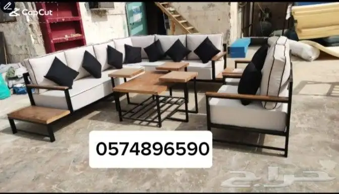 ال راسي طولات خشب.حديد الجلسات 5