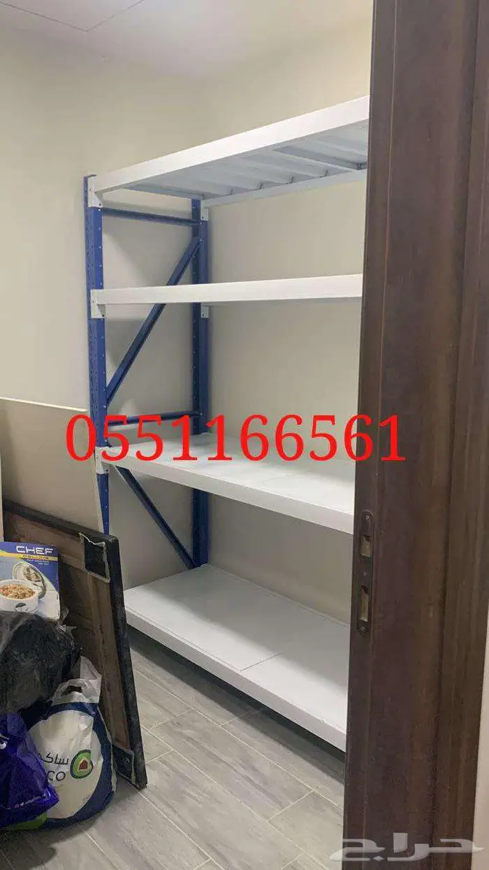 ارفف تخزين تنفع للبيوت والمحلات والمستودعات 6