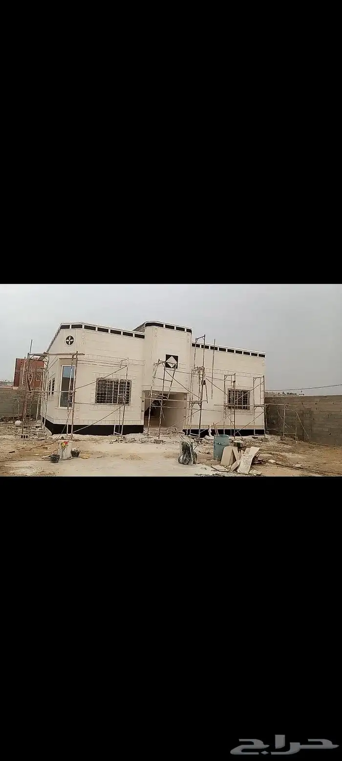 مليس واجهات خارجيه بالاسمنت الأبيض وبطحا الرياض 3