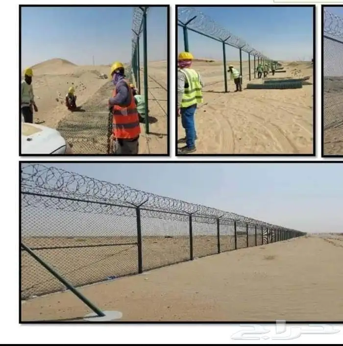 شبوك اسوار امنية تركيب هناجرFencing farms 5