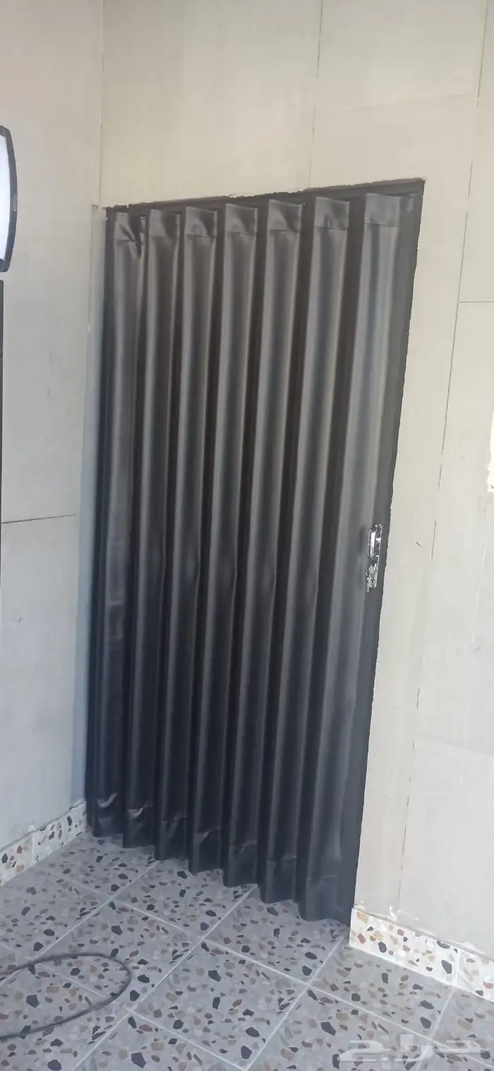 باب ابواب سحب سحاب سحابة جلد وبلاستيك كورديون 2