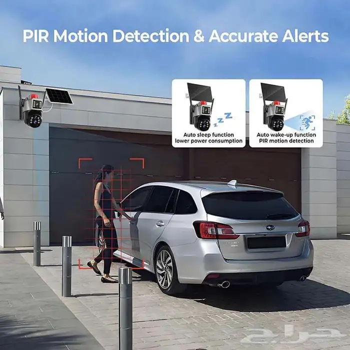 كاميرا الطاقه الشمسية عدستين وافضل سعر 1