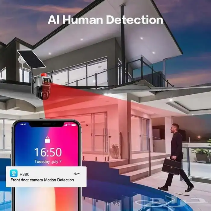 كاميرا الطاقه الشمسية عدستين وافضل سعر 5