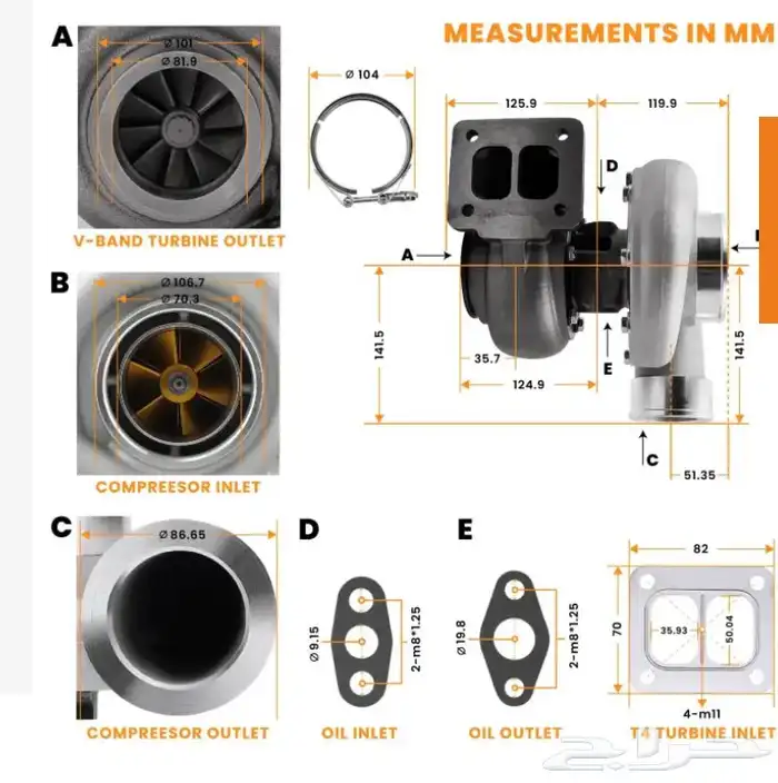 توربو تيربو gt45 و انتركولر 1