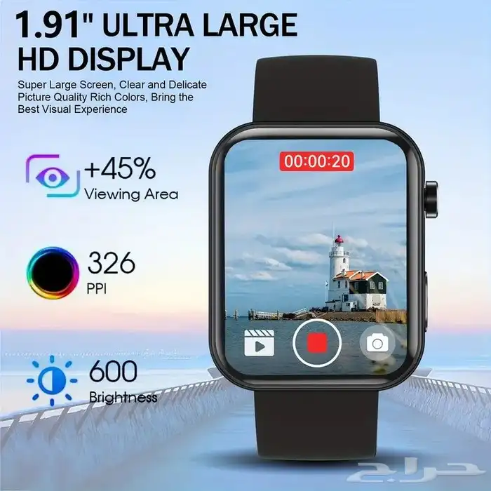 ساعه ذكيه مزوده بكاميرا 0