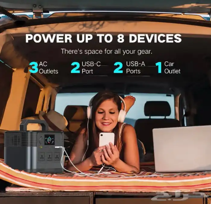 محطة الطاقة المحمولة 315000mAh 220V المحمولة 1200W 3