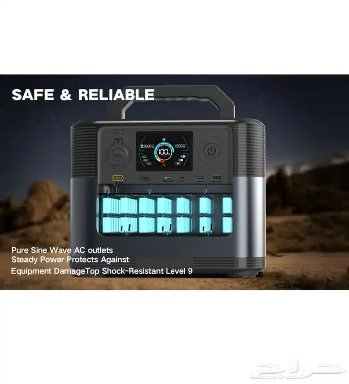 محطة الطاقة المحمولة 315000mAh 220V المحمولة 1200W 9