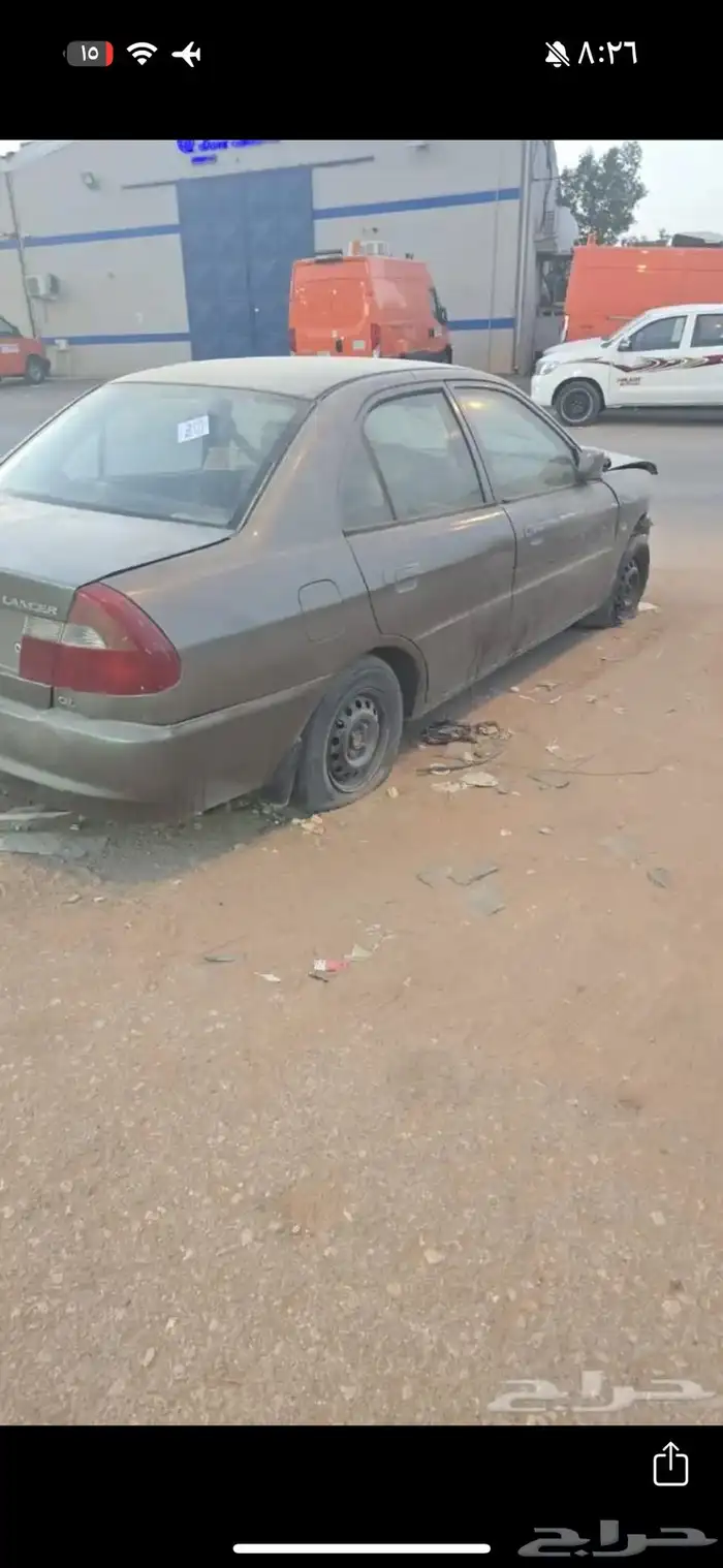 لانسر مصدومه وجهيه للبيع مطوفه استماره شهر الموقع الرمال 2