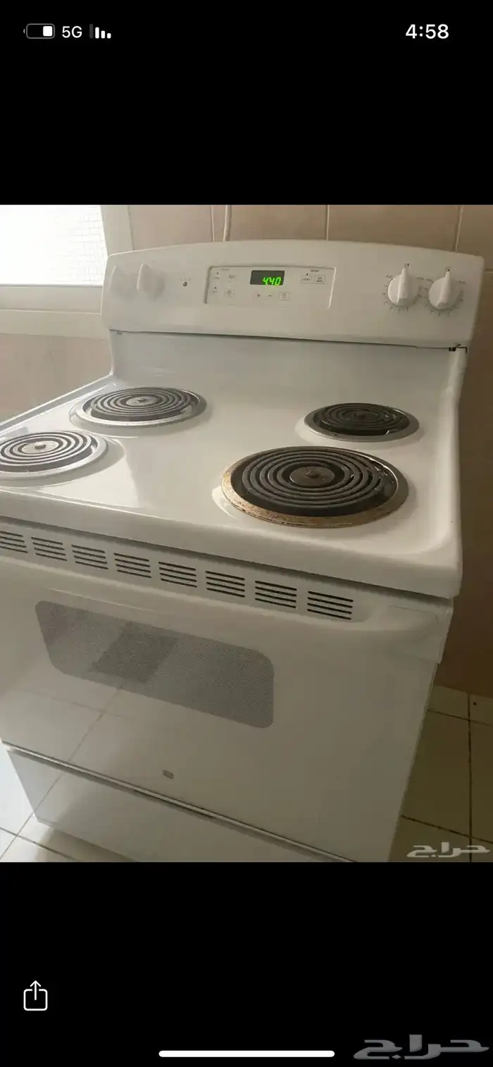 فرن جنرال الكتريك 4 عيون حار وجوده 1