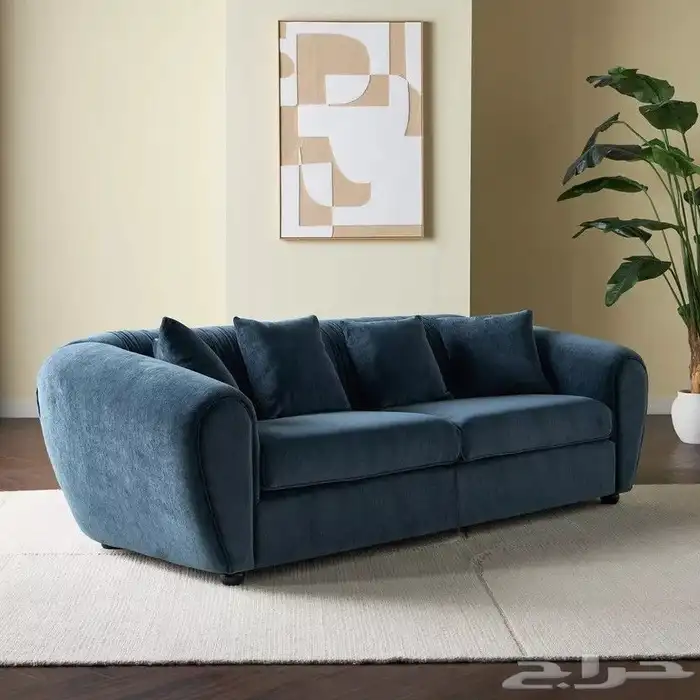 انهيار الاسعار 70 بالميه كنبه 3 مقاعد قماش فاخر من هوم سنتر 0